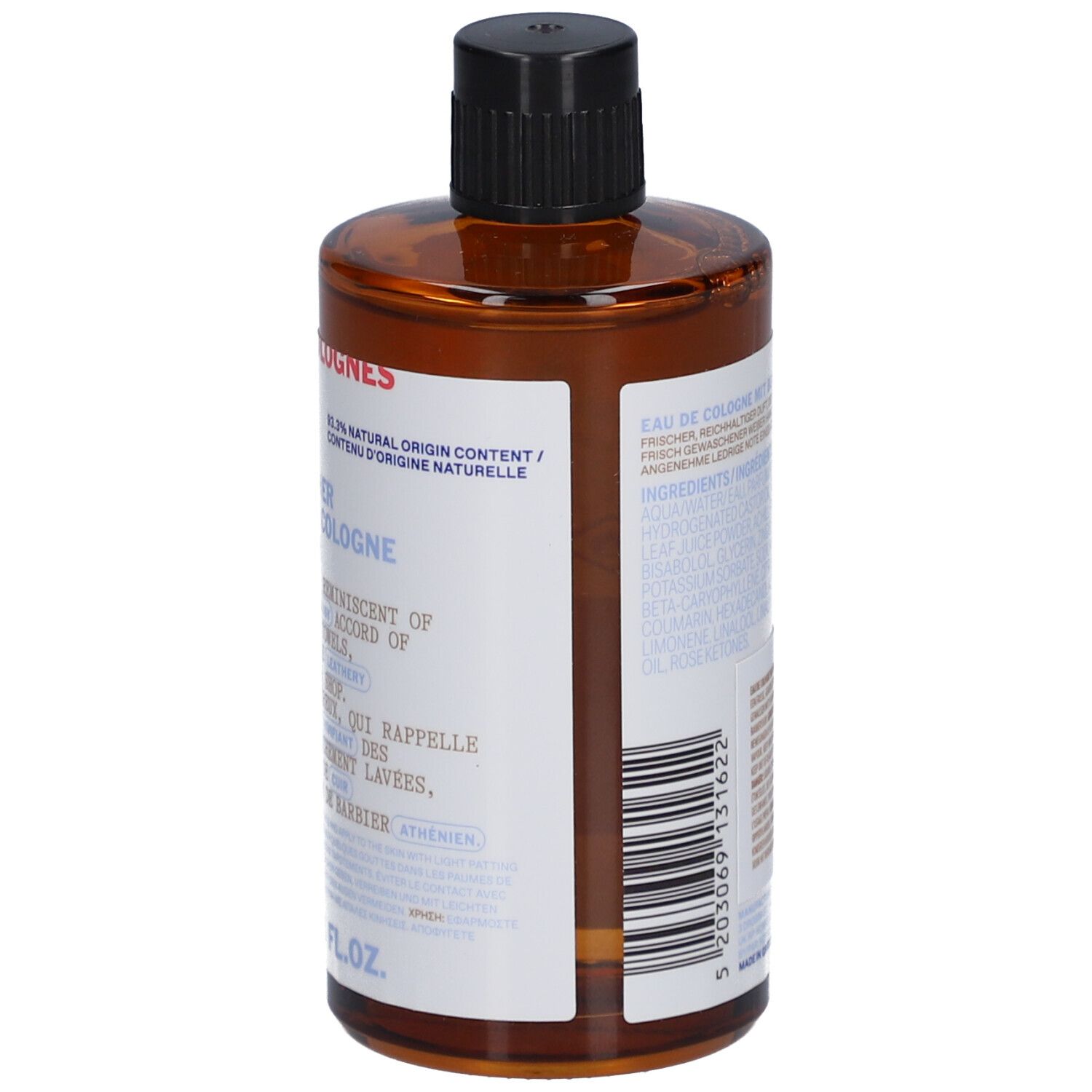 Korres Eau de Cologne Bergamote + Cuir