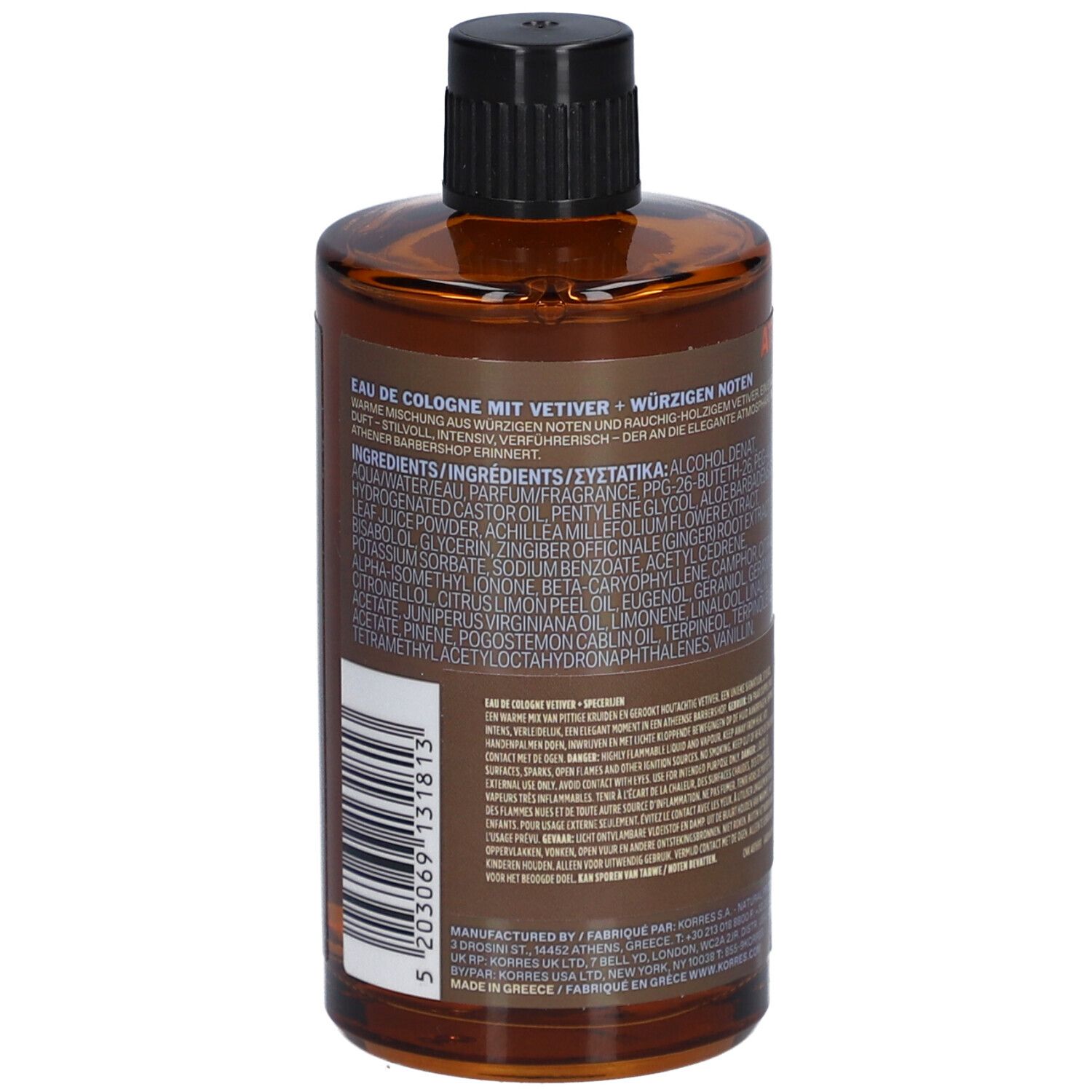 Korres Eau de Cologne Vétiver + Épices