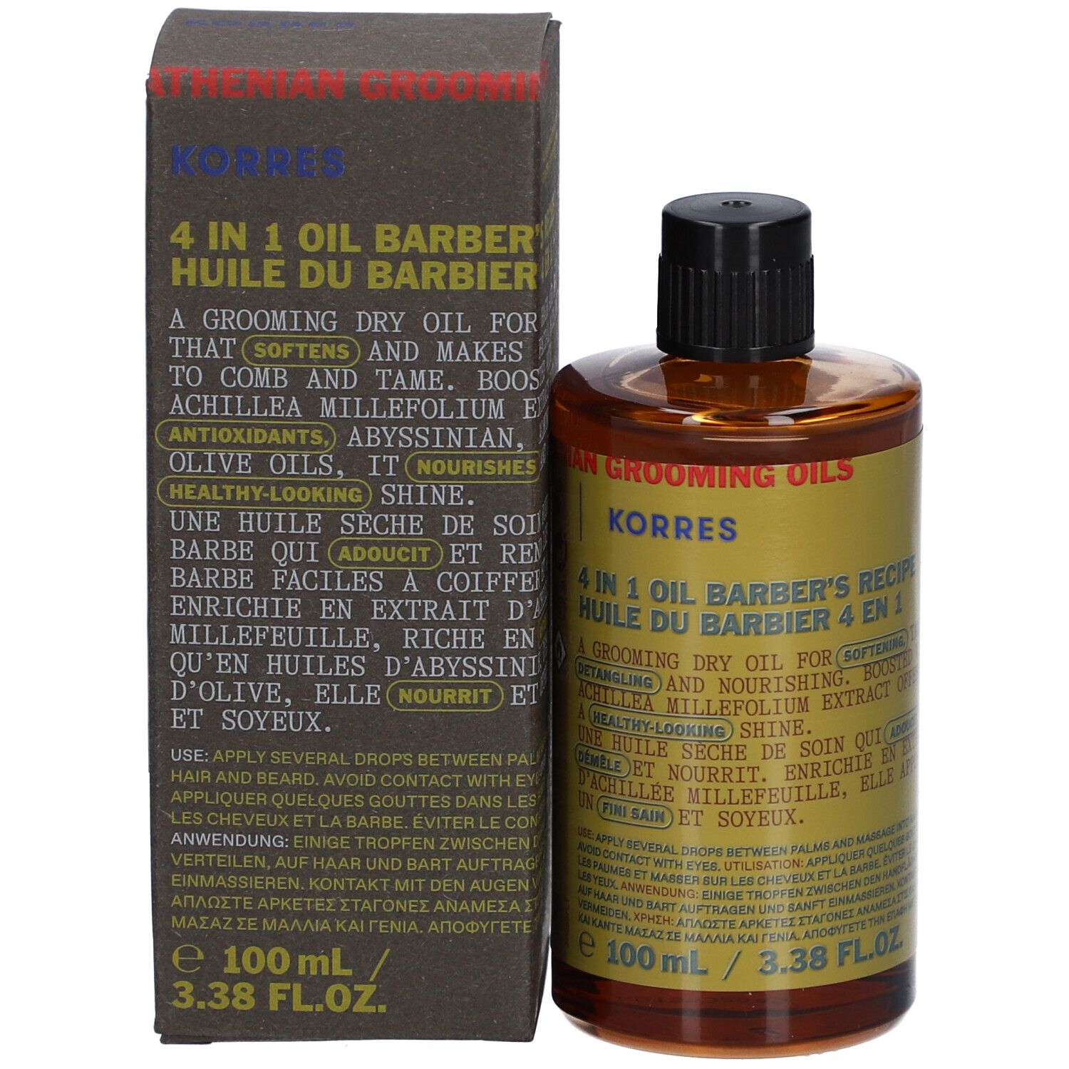 Korres Huile du Barbier 4 en 1 Achillée millefeuille