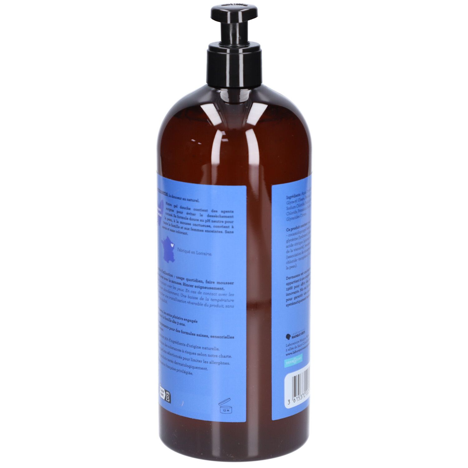 Dermasens Gel Douche Surgras 3 en 1 Parfum Énergie Marine