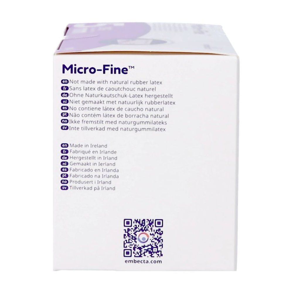 Boîte d'aiguilles pour stylo Micro-Fine™. 5 mm, 31G. 100 unités. Marque Embecta™.