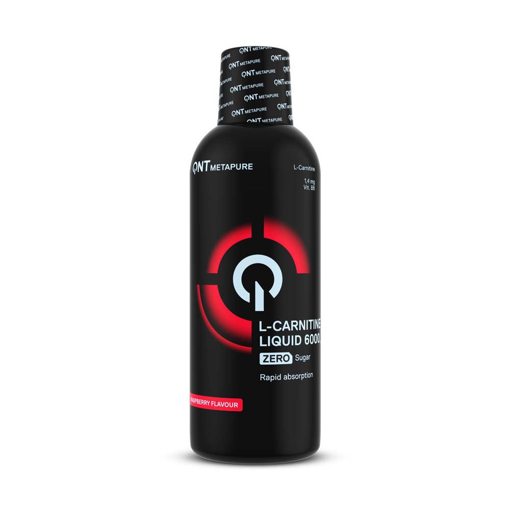 QNT Metapure L-Carnitine Liquid 6000 Framboos Zero Sugar Framboise