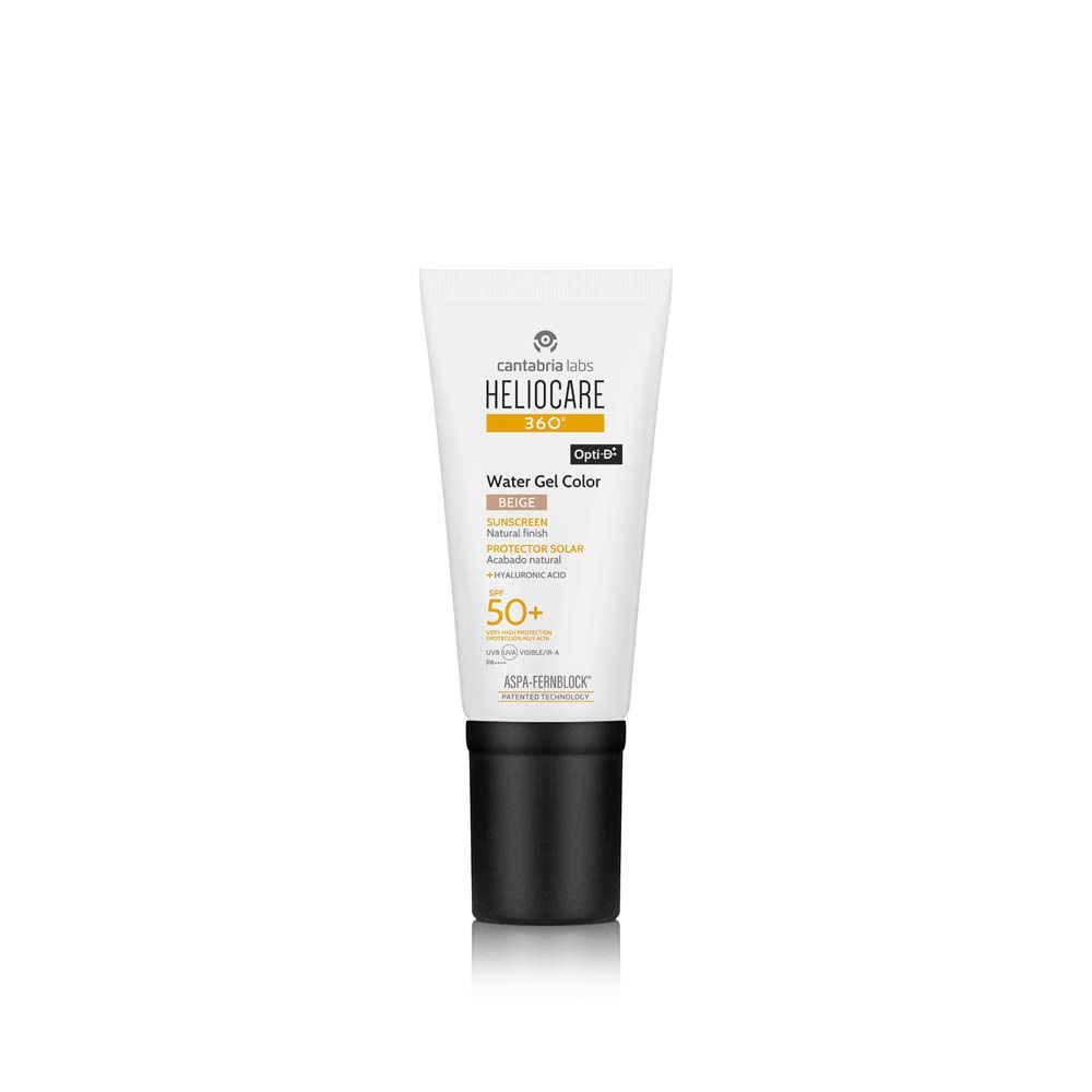 Heliocare 360 ° Water Gel Color Beige SPF50+ Protection solaire avec finition naturelle