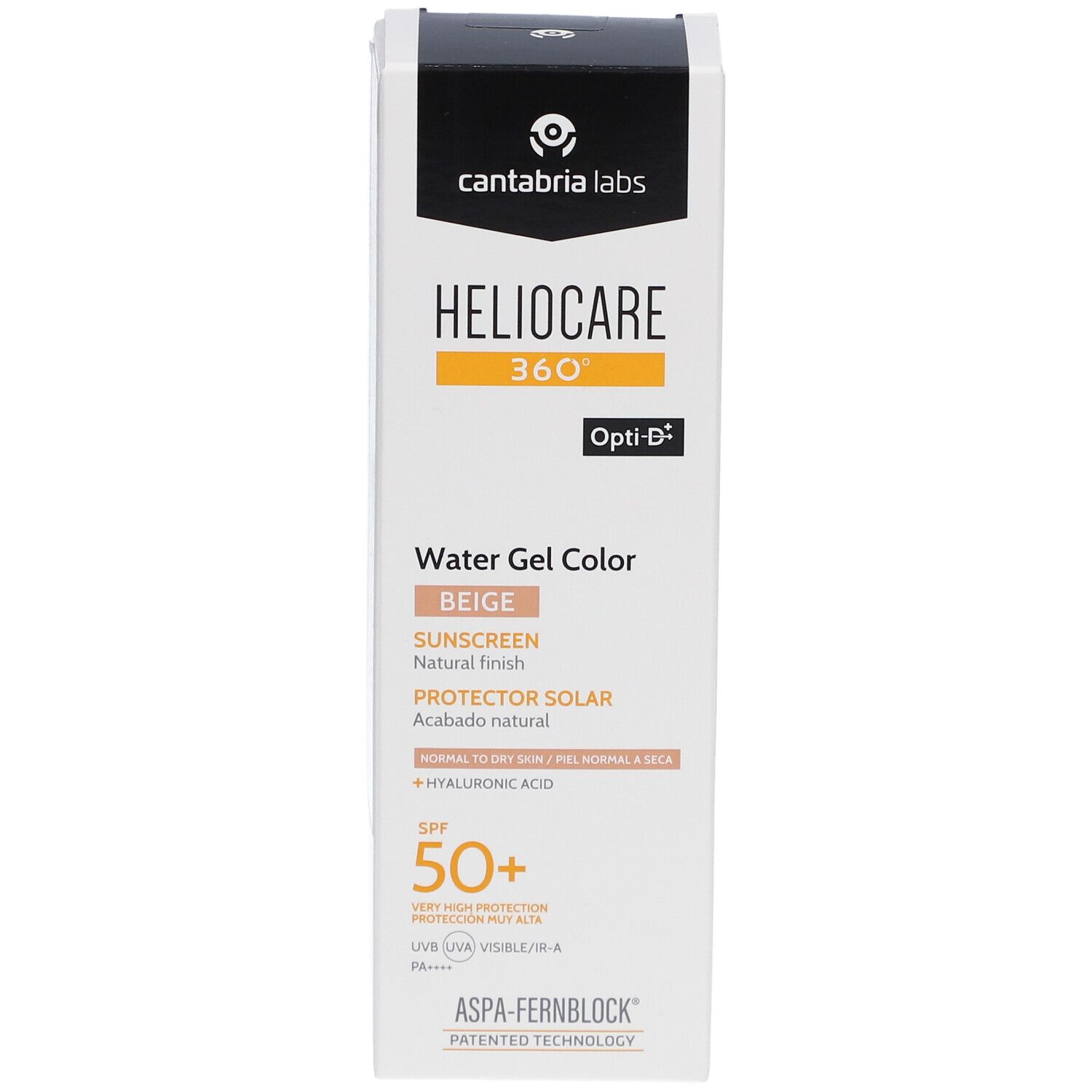 Heliocare 360 ° Water Gel Color Beige SPF50+ Protection solaire avec finition naturelle
