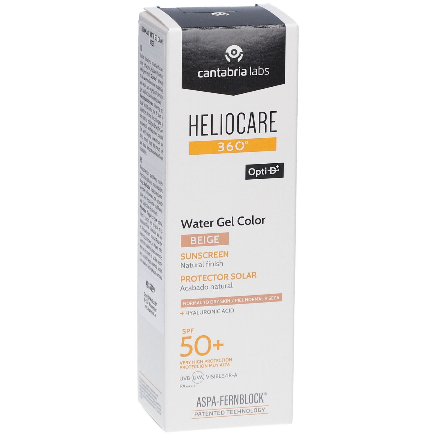 Heliocare 360 ° Water Gel Color Beige SPF50+ Protection solaire avec finition naturelle