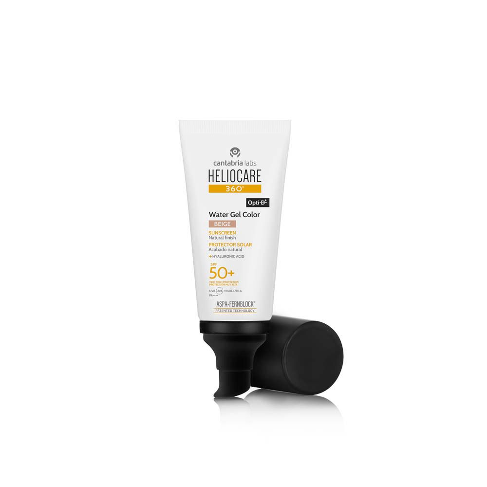Heliocare 360 ° Water Gel Color Beige SPF50+ Protection solaire avec finition naturelle