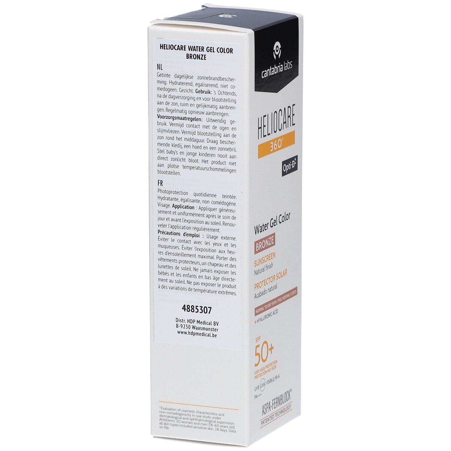 Heliocare 360° Water Gel Color Bronze SPF50+ Protection solaire avec finition naturelle
