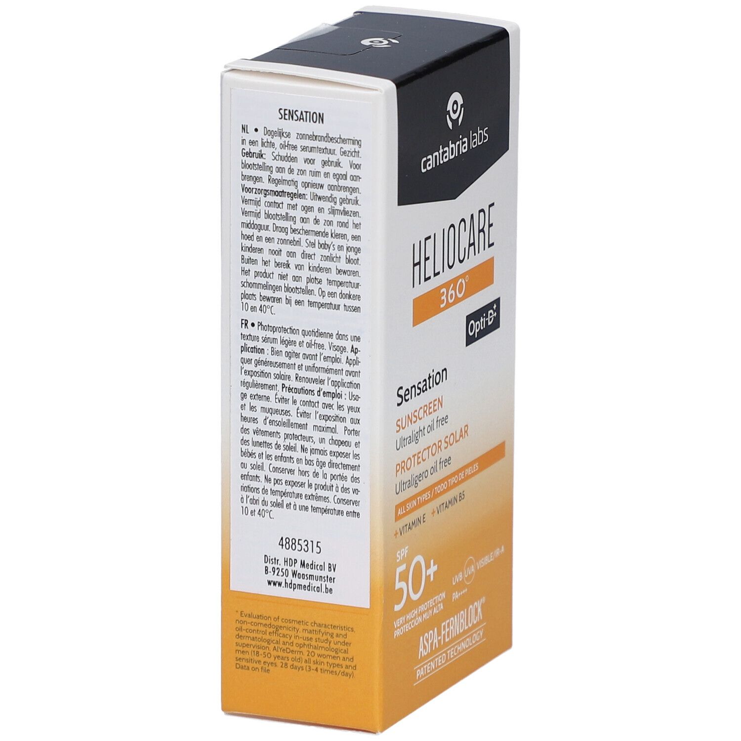 Heliocare 360 ° Sensation SPF 50 + Protection solaire ultra-légère sans huile