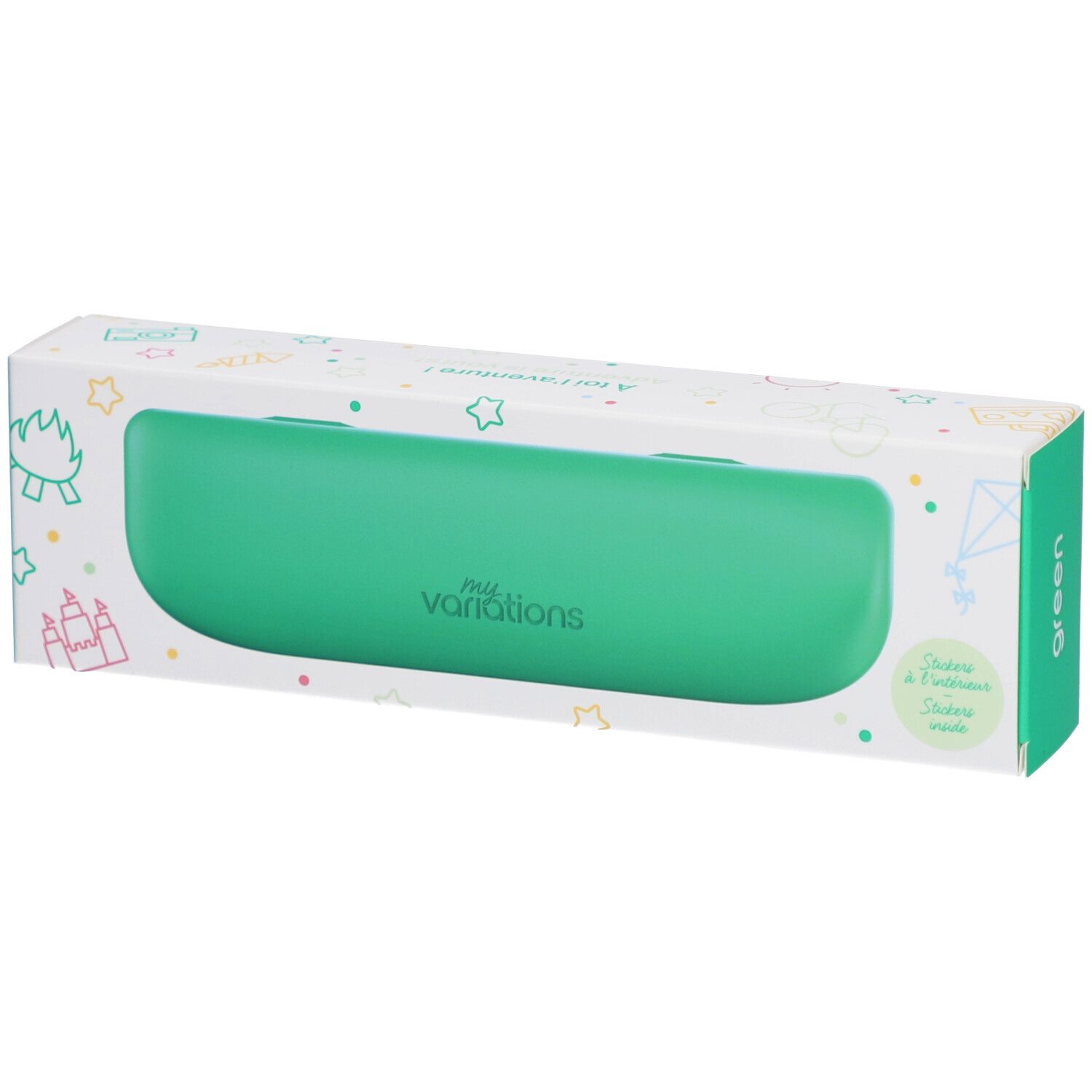 MyVariations Étui de Transport pour Brosse à Dents Enfant Vert