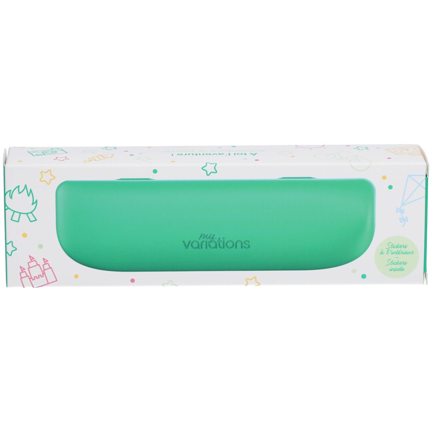 MyVariations Étui de Transport pour Brosse à Dents Enfant Vert