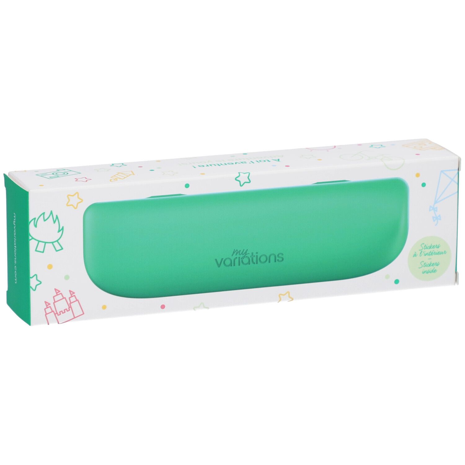 MyVariations Étui de Transport pour Brosse à Dents Enfant Vert