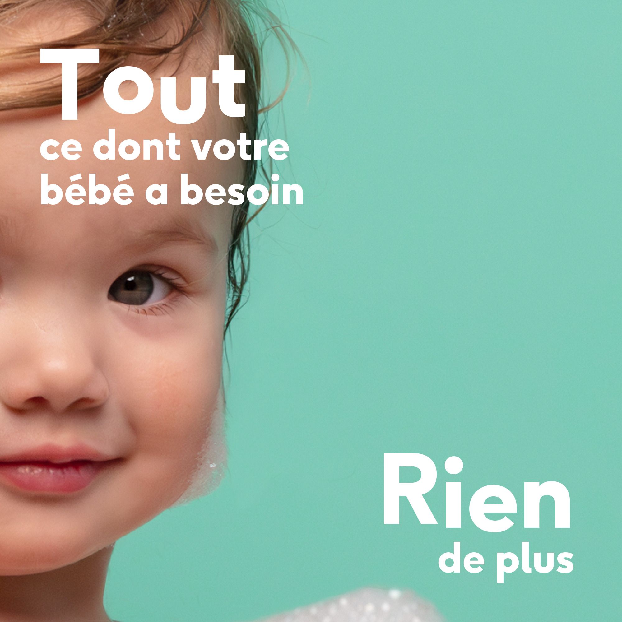 Tube de produit avec texte: Doux pour les peaux sensibles. Certification allergie. 0% parfum.