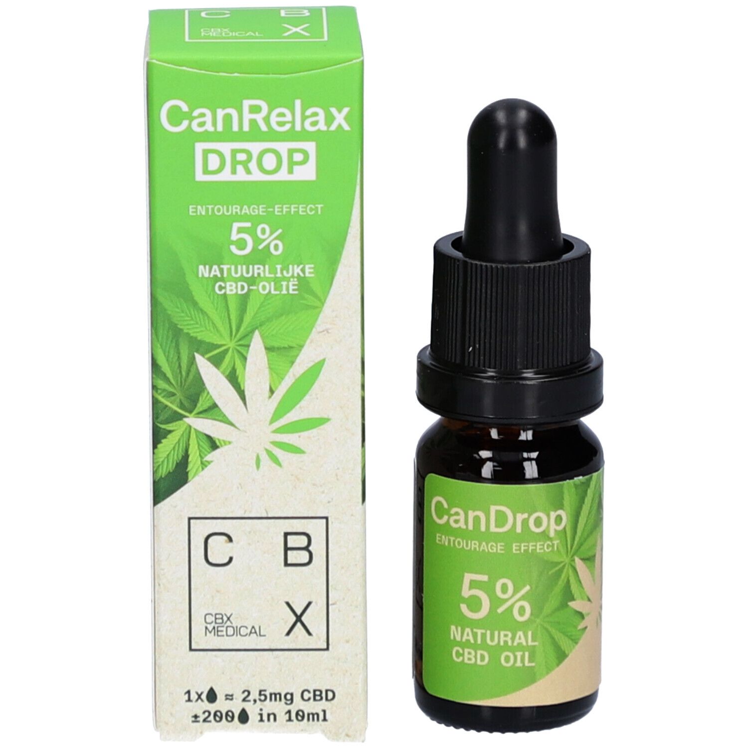 CBX Medical CanRelax Drop Huile de CBD Naturelle 5 %