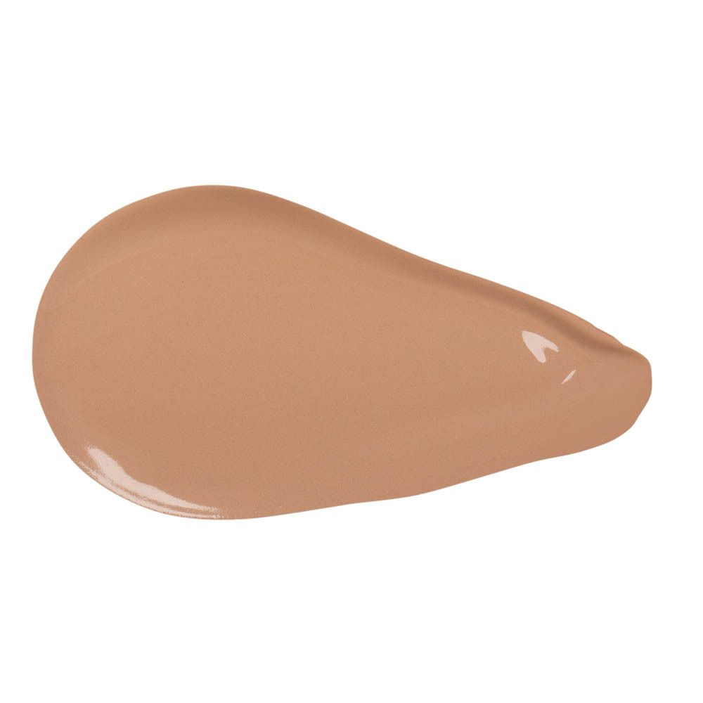 Une touche de correcteur liquide Cent Pur Cent couleur beige clair sur fond blanc.