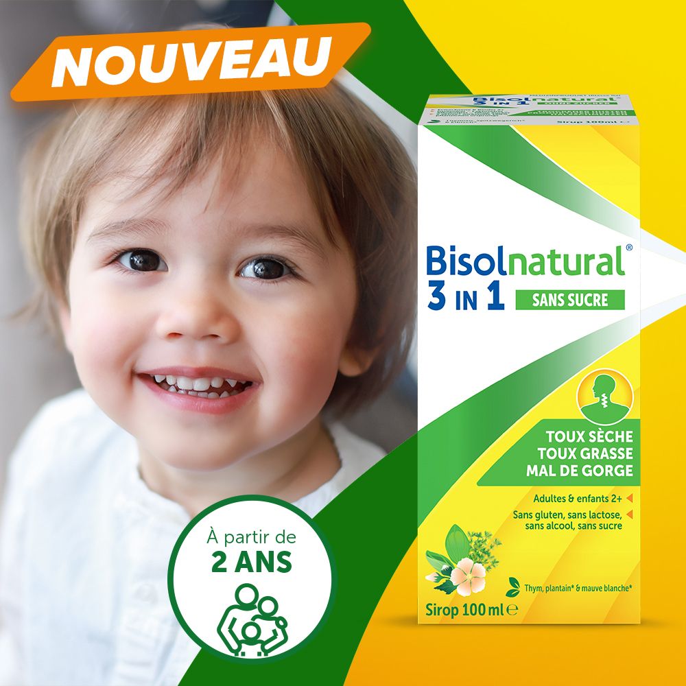 Emballage du produit avec informations sur les ingrédients et l'âge.