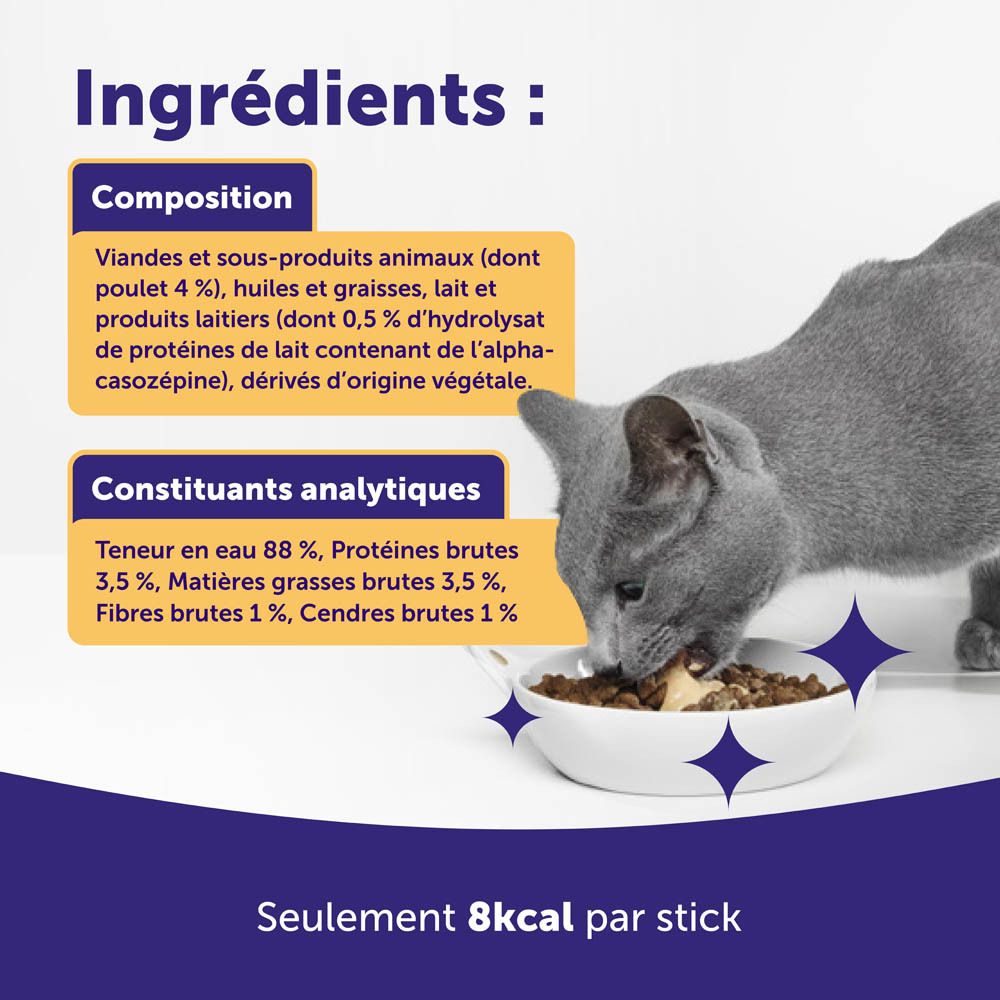 Ingrédients de Happy Snack by Feliway. Composition, constituants analytiques.