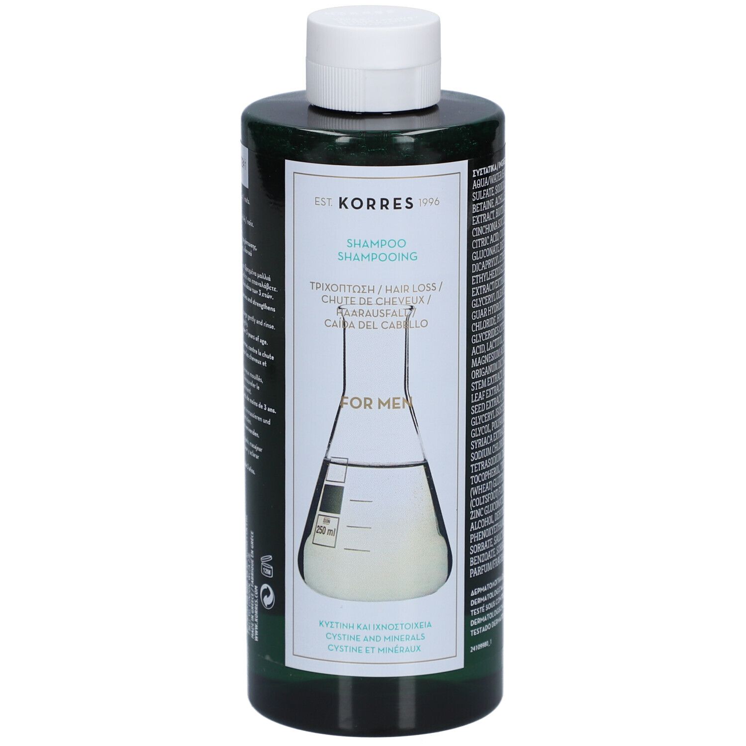 KORRES Shampooing Cystine & Minéraux Anti-Chute pour Hommes