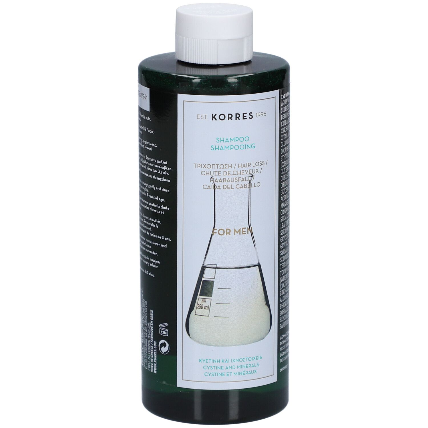 KORRES Shampooing Cystine & Minéraux Anti-Chute pour Hommes