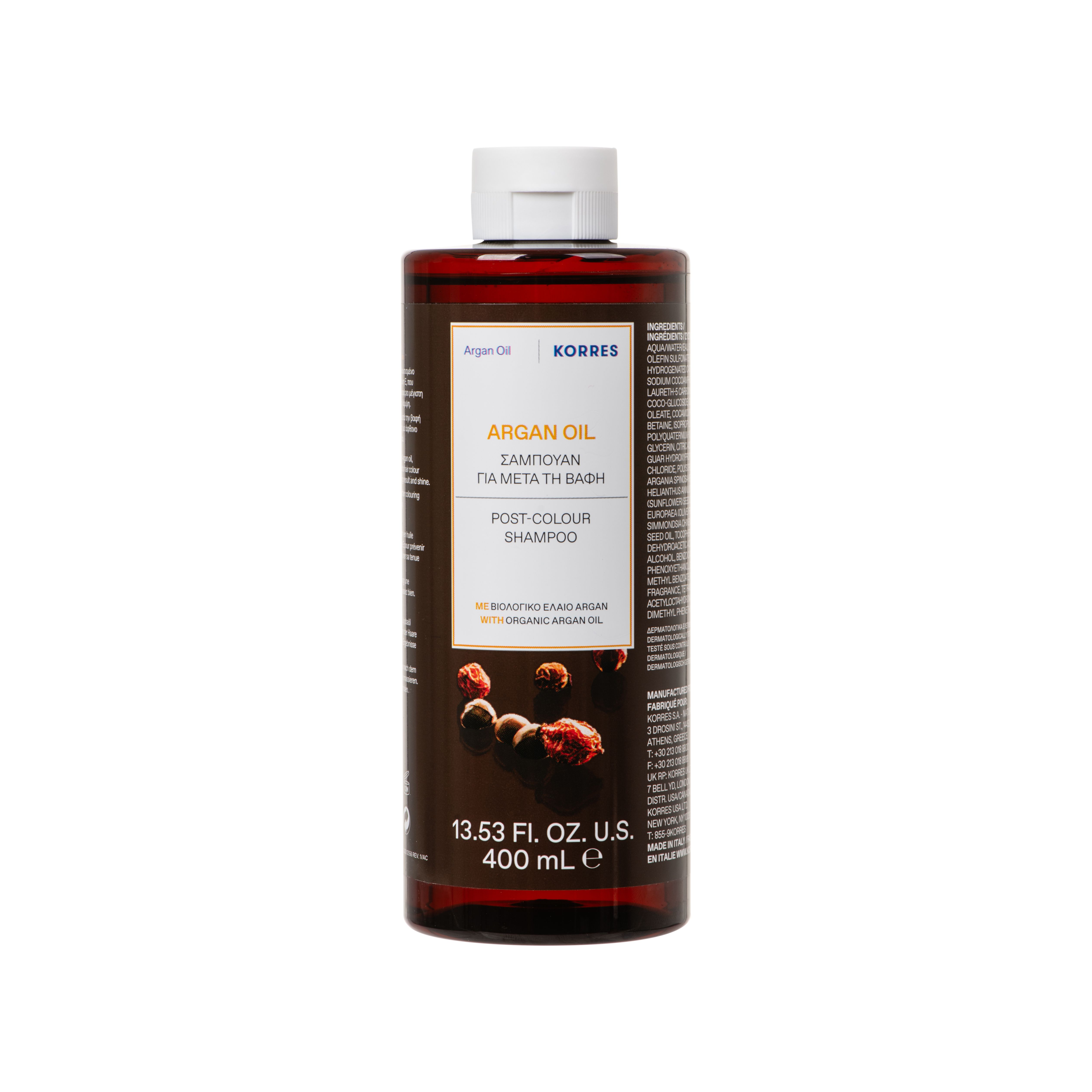 Korres Shampooing Post-Coloration Huile d'Argan