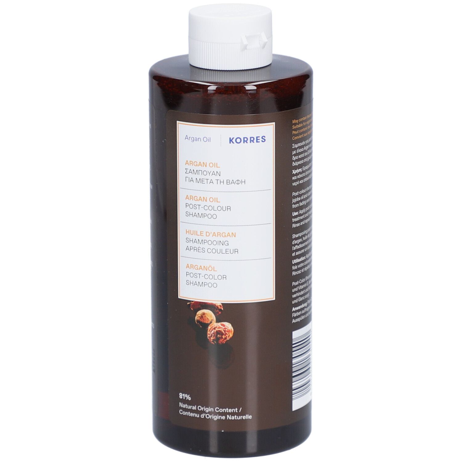 Korres Shampooing Post-Coloration Huile d'Argan