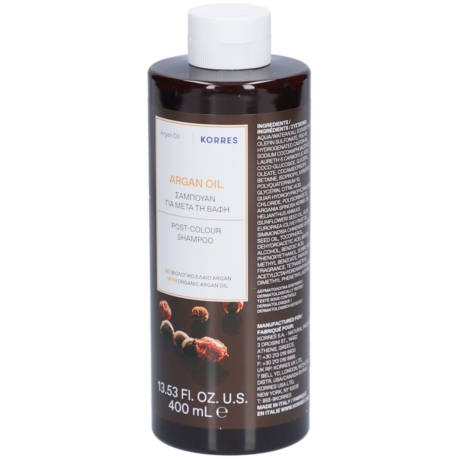 Korres Shampooing Post-Coloration Huile d'Argan