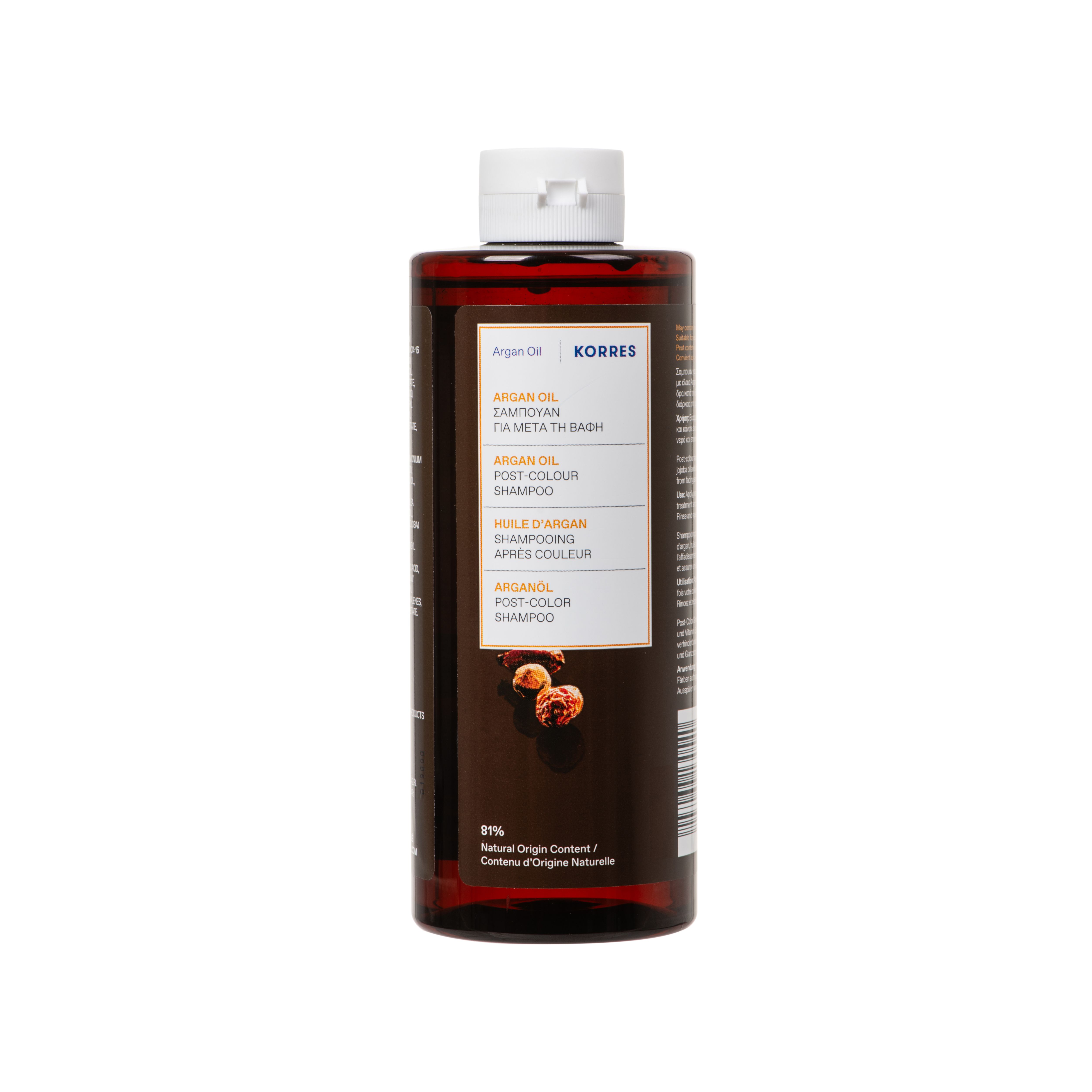 Korres Shampooing Post-Coloration Huile d'Argan