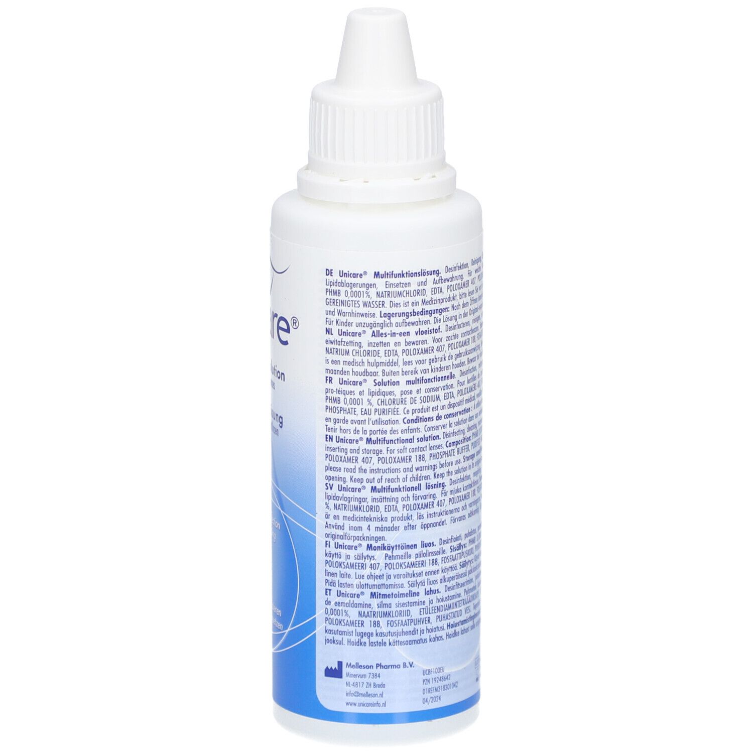 Unicare All-in-One Liquide pour lentilles de contact souples