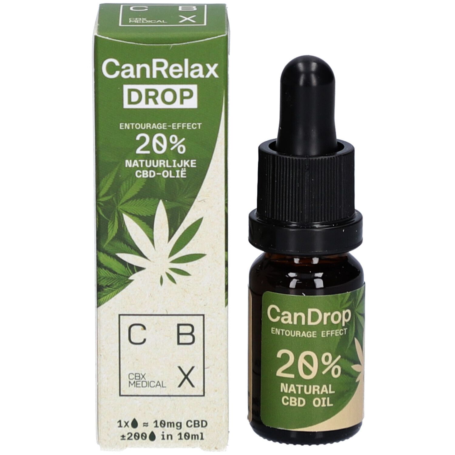 CBX Medical CanRelax Drop Huile de CBD Naturelle 20 %