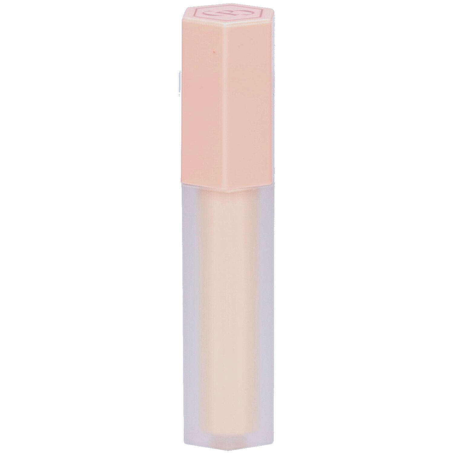 Concealer en forme de cône avec bouchon rose.