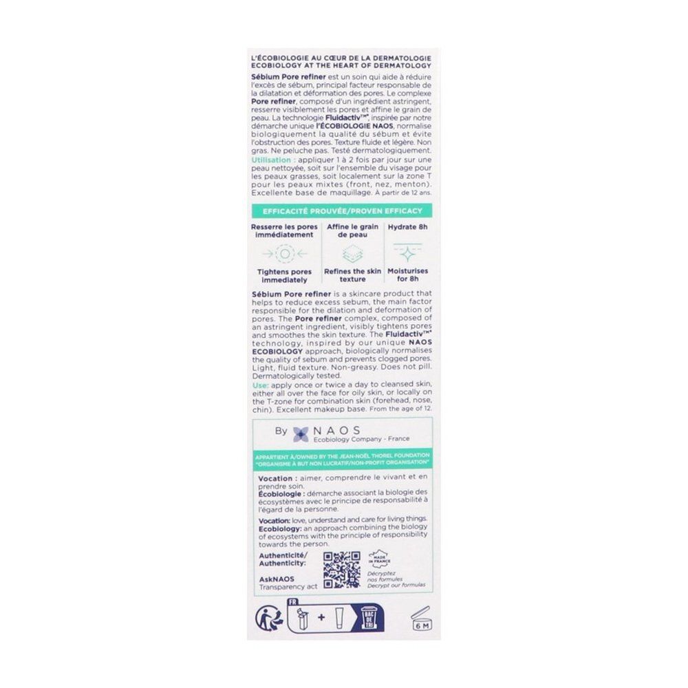 Tube et boîte Bioderma Sébium Pore Refiner, vue de face.