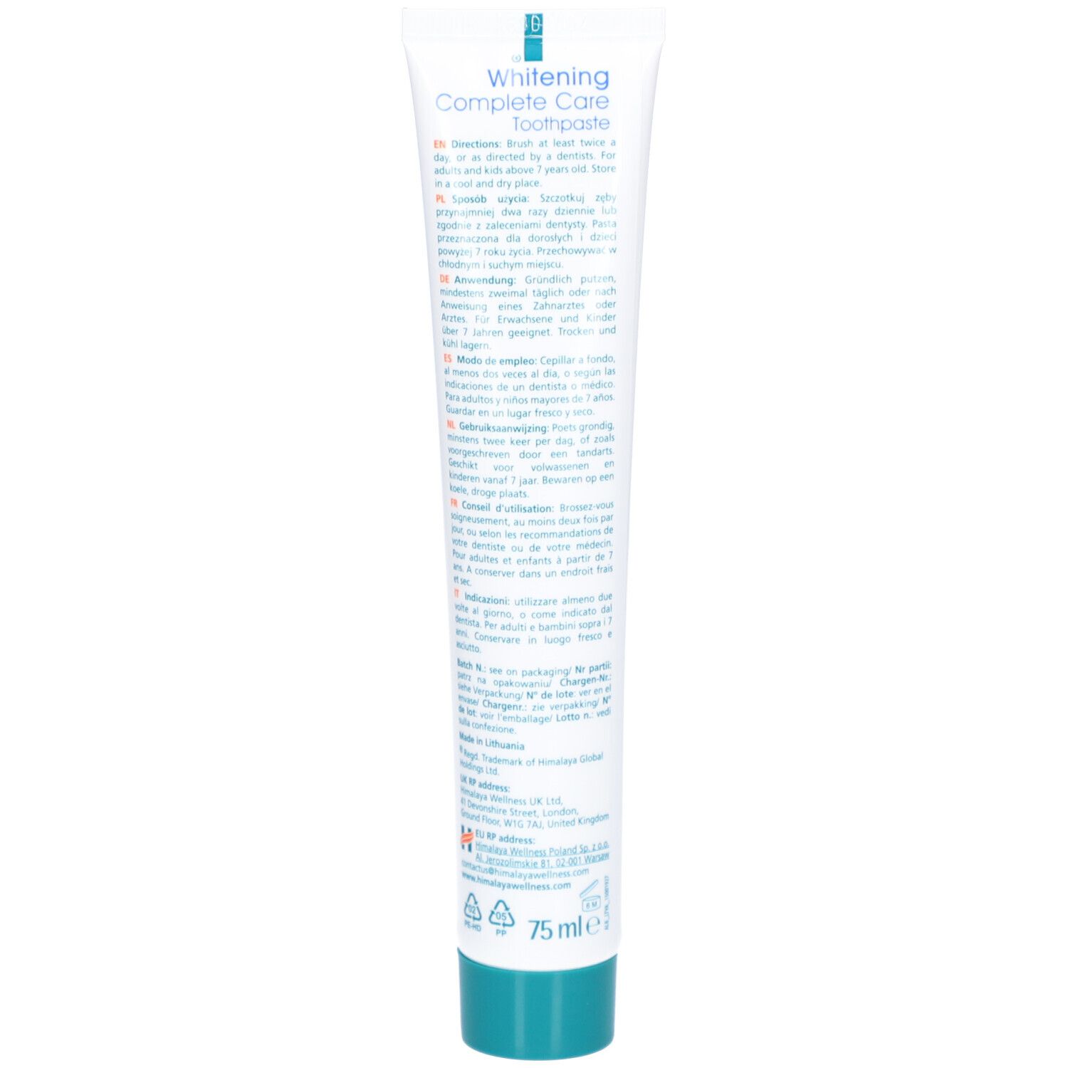 Himalaya Botanique Whitening Complete Care Dentifrice