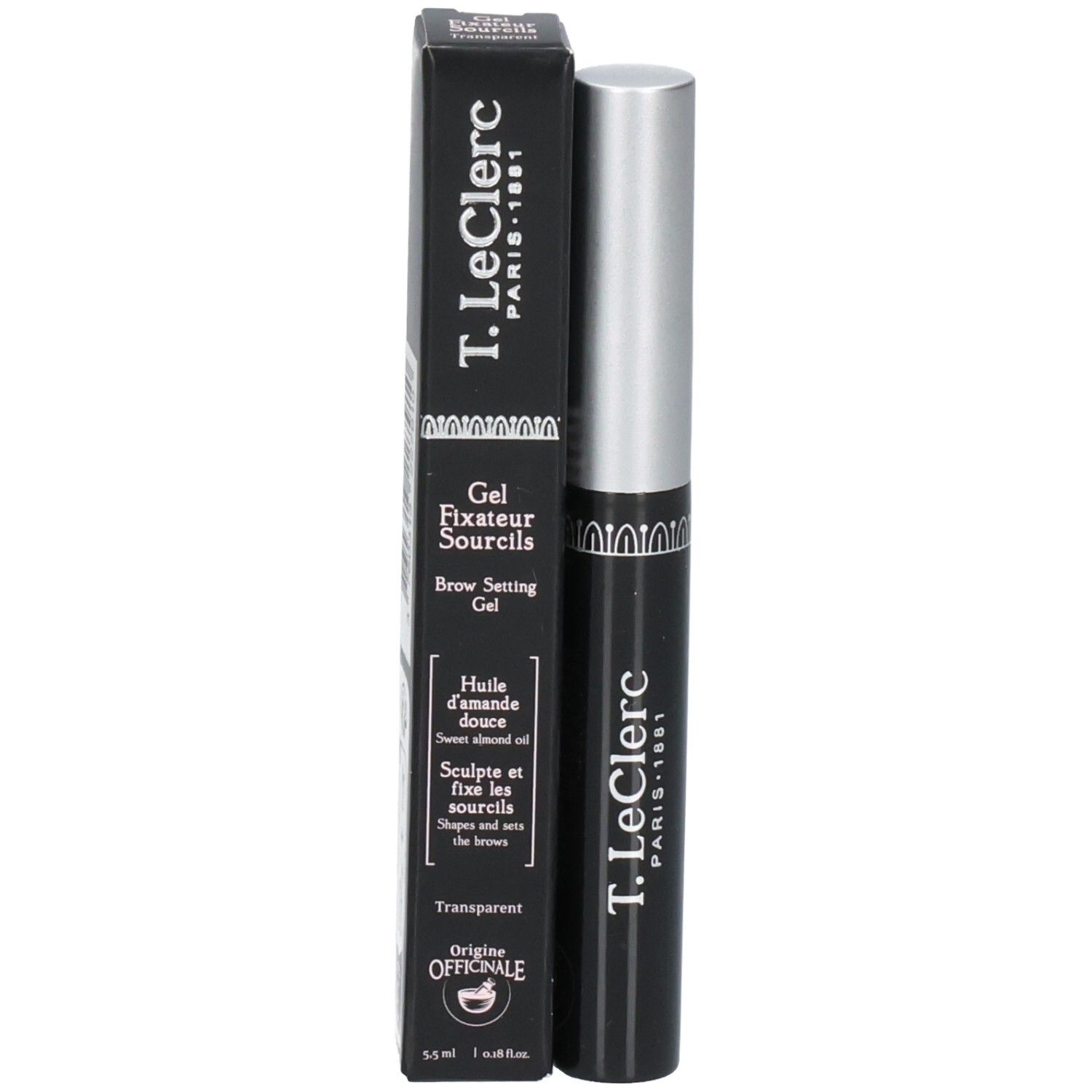 Gel Fixateur Sourcils T. LeClerc avec emballage, 3,5 ml.