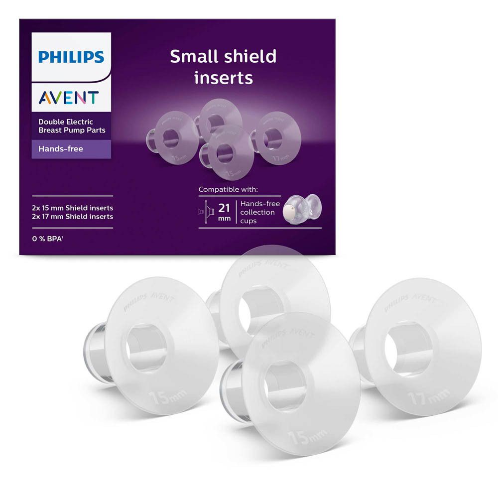 Inserts Philips Avent. 2x15mm et 2x17mm. Mains libres. Seuls et en emballage.
