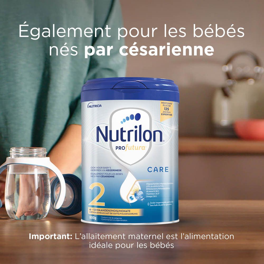 Dos de la boîte de lait infantile. Contient des informations sur les ingrédients et les valeurs nutritionnelles.