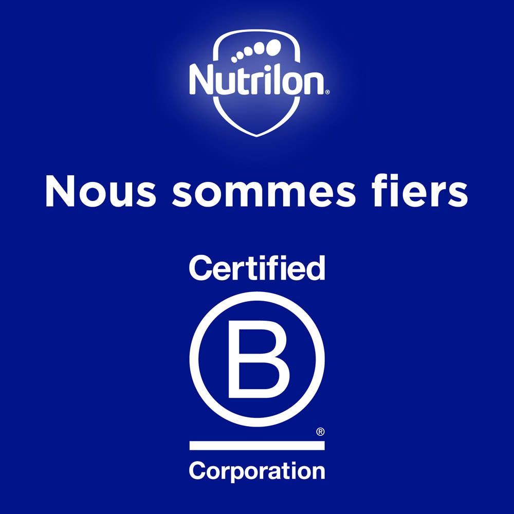 Boîte bleue de lait infantile. Inscription: Nutrilon Profutura CARE 2. 800g.