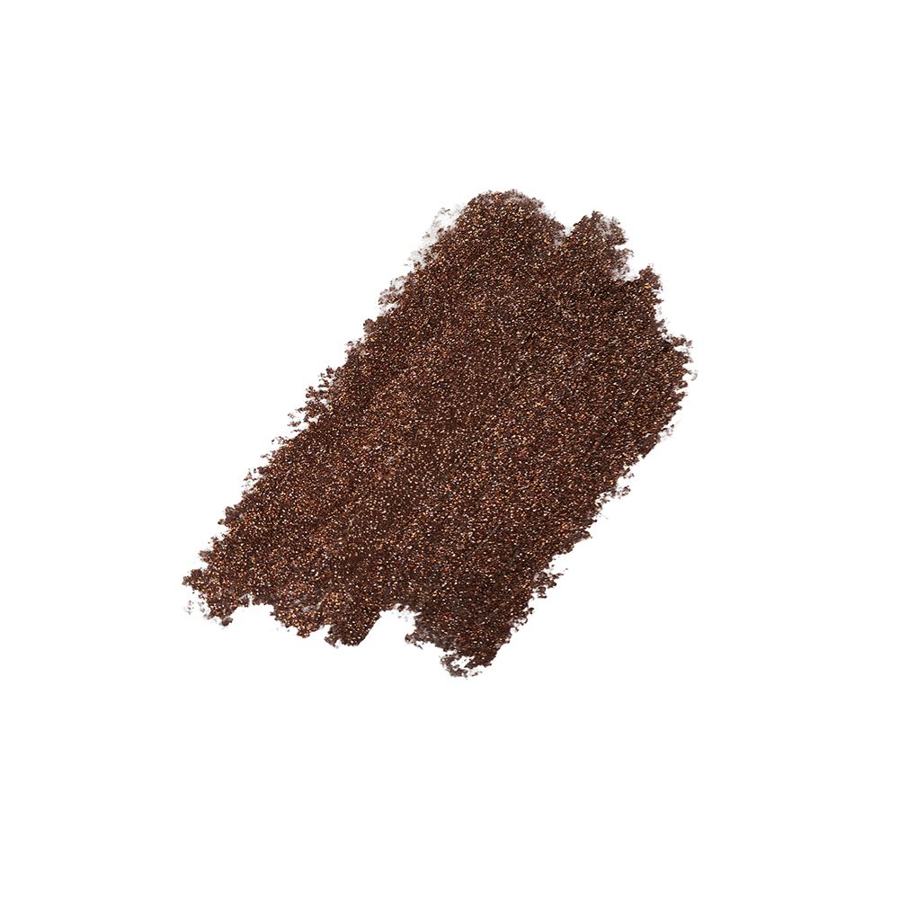 Trait d'ombre à paupières marron. Scintillant.