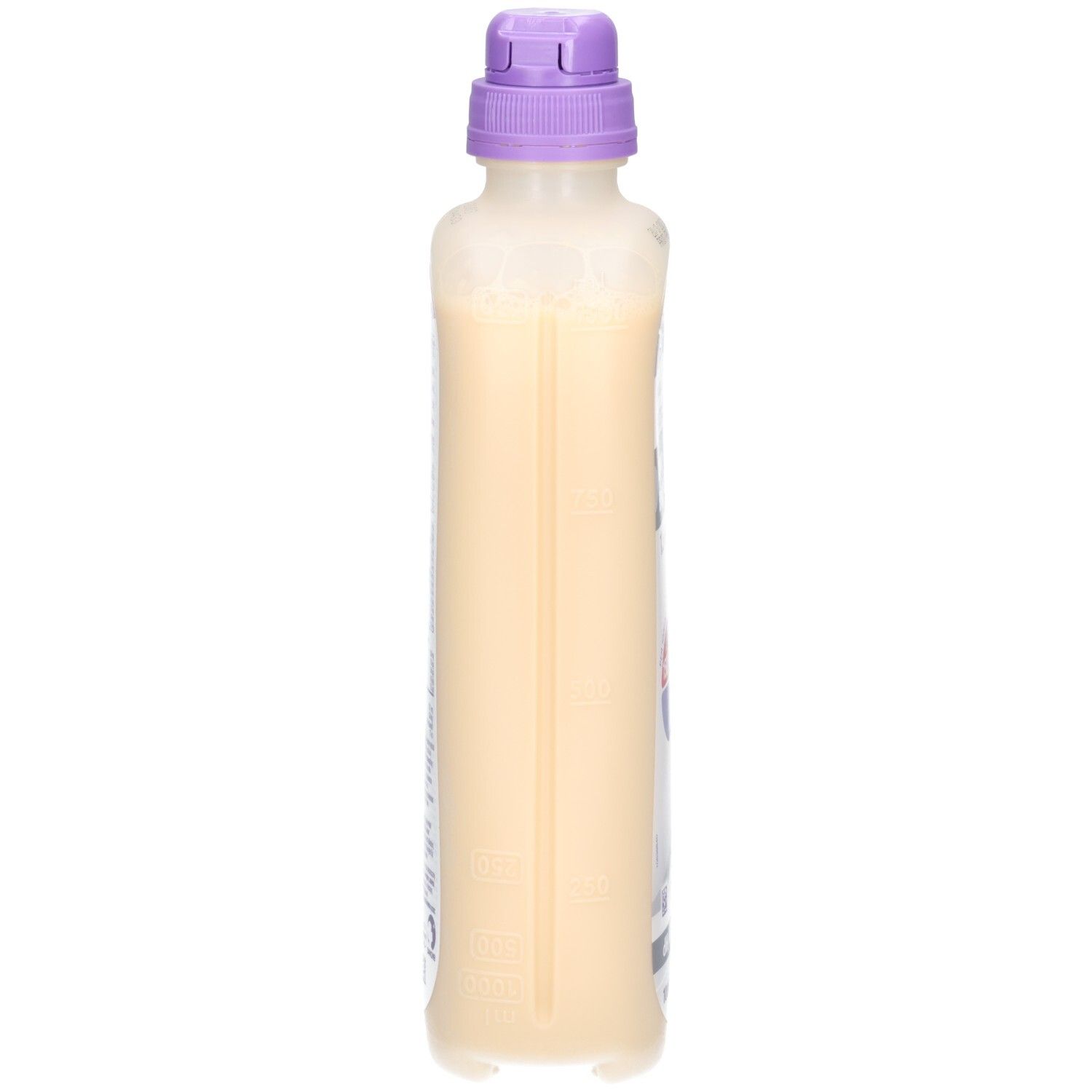 Vue latérale de la bouteille Nutrison Diason Energy HP pour sonde, 1000 ml.