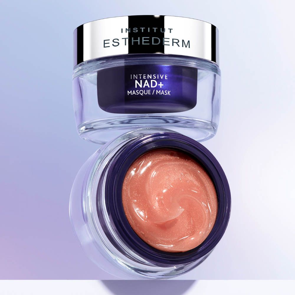 Emballage extérieur Institut Esthederm Intensive NAD+ Masque / Mask, face avant avec informations produit.