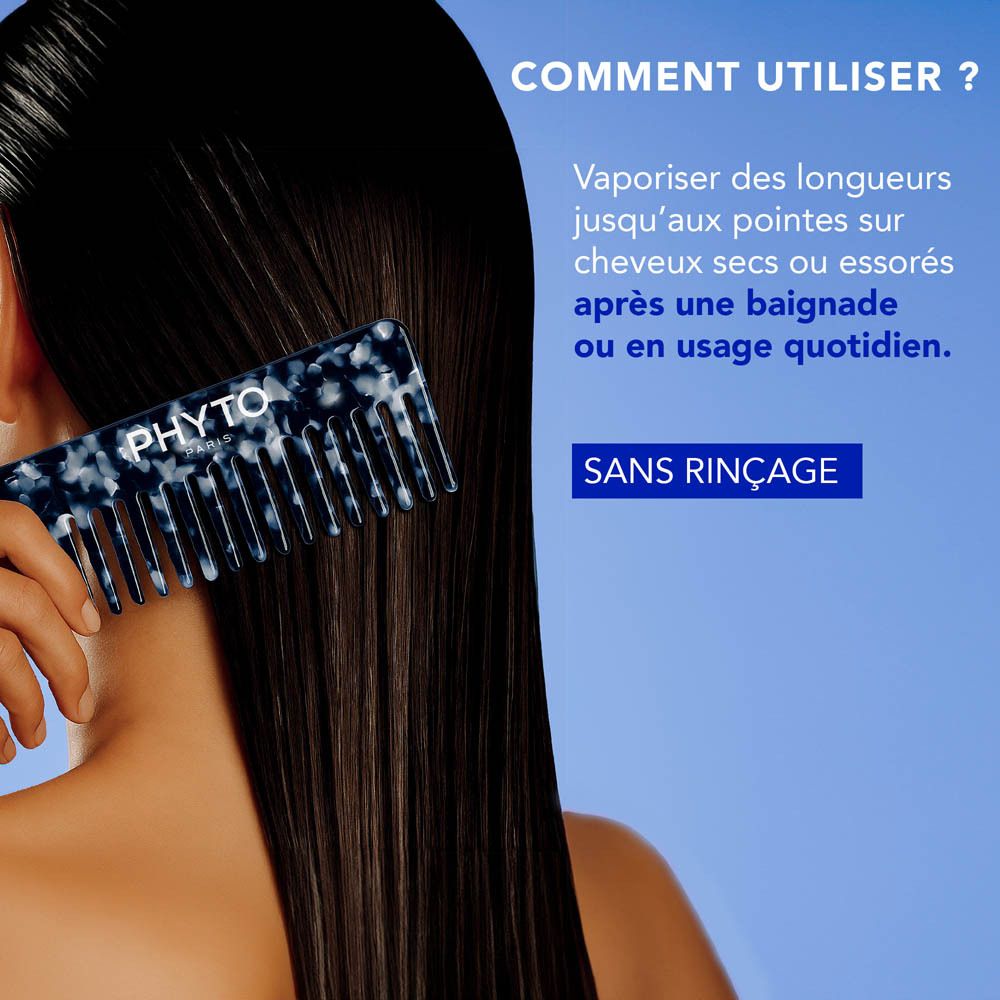 Personne se coiffe. Texte: Comment utiliser? Sans rinçage.