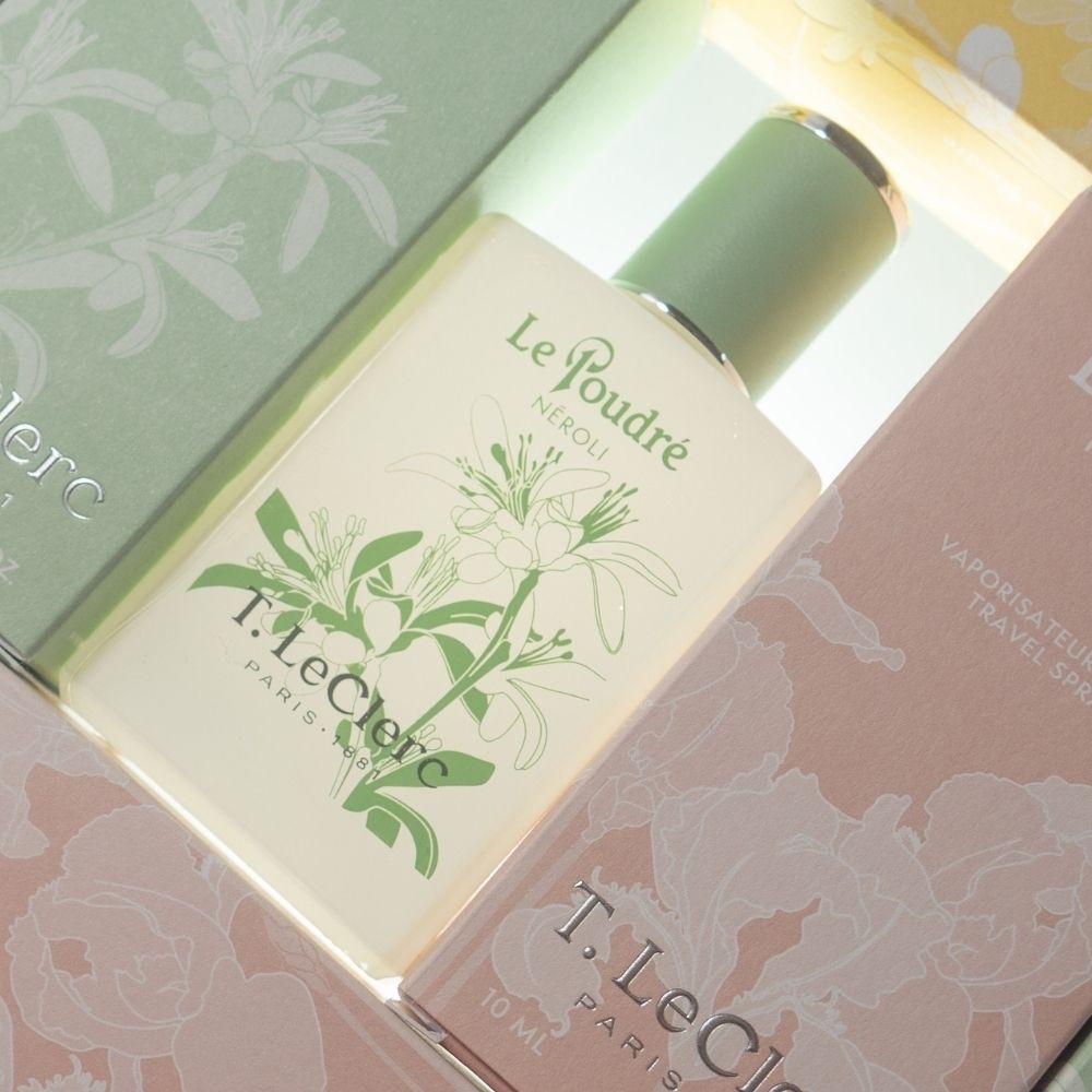 T.LeClerc Le Poudre Neroli Eau de Parfum Flacons.