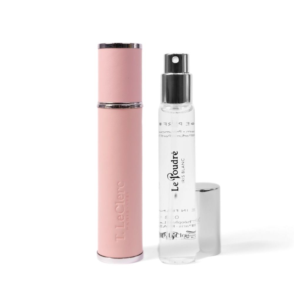 Vaporisateur de sac T.LeClerc Le Poudre Iris Blanc, 10 ml, avec étui.