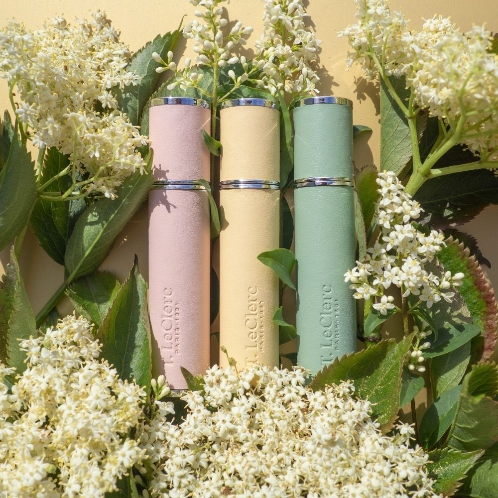 Vaporisateur de sac T.LeClerc Le Poudre Iris Blanc, 10 ml, avec étui.