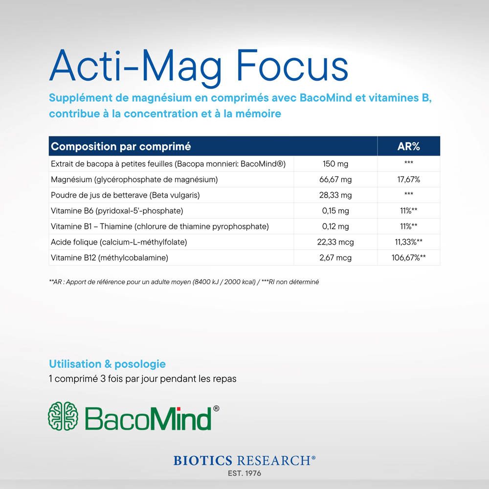 Biotics Research® Acti Mag Focus