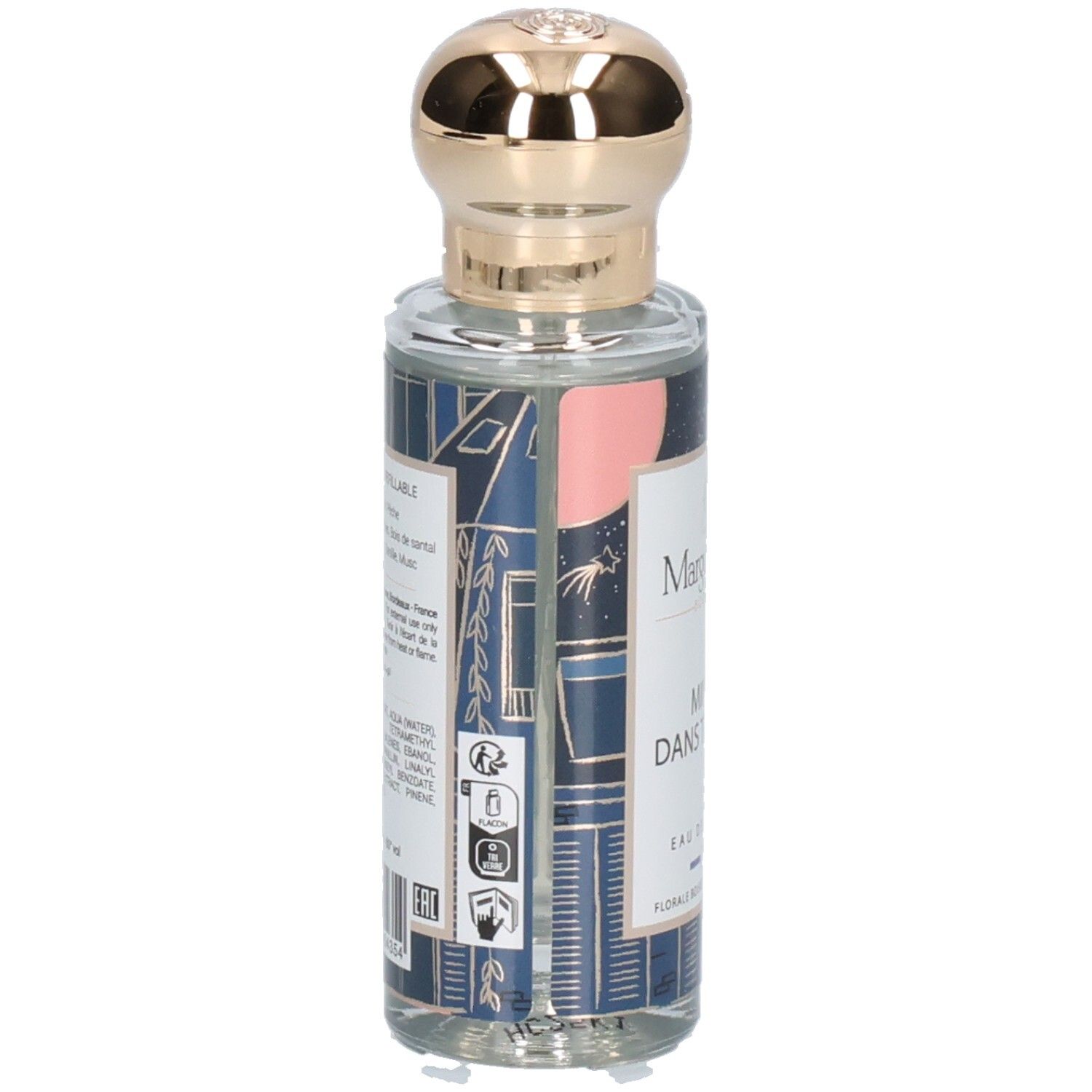 Arrière de la bouteille de parfum Margot & Tita Minuit Dans Tes Bras avec ingrédients.