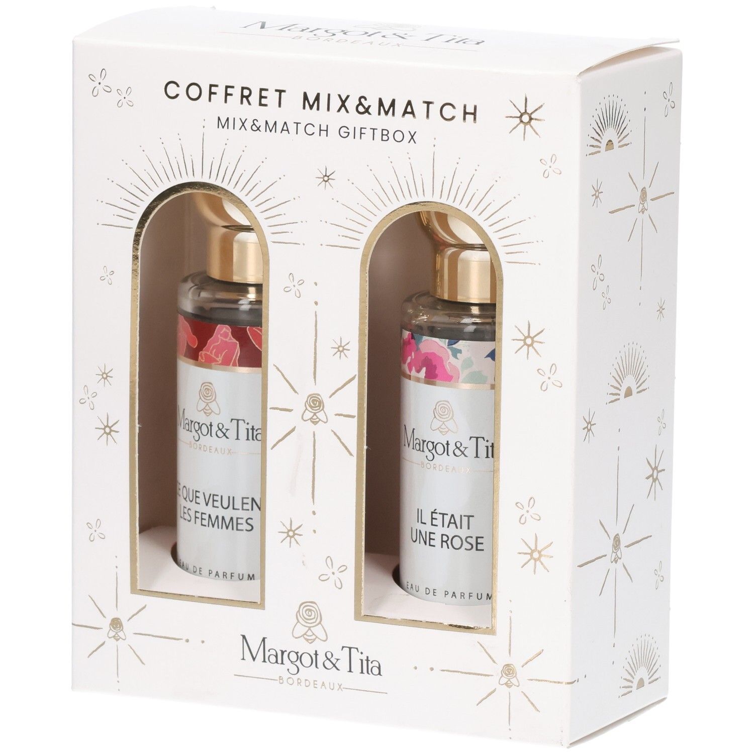 Coffret Mix & Match Margot & Tita avec deux flacons d'Eau de Parfum.
