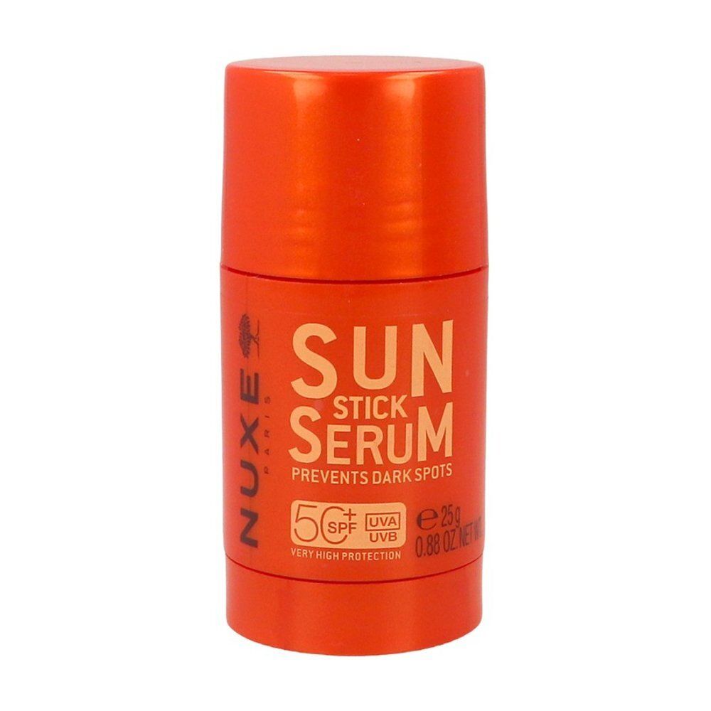 Nuxe Stick Solaire Sérum SPF 50+, dos avec informations produit.