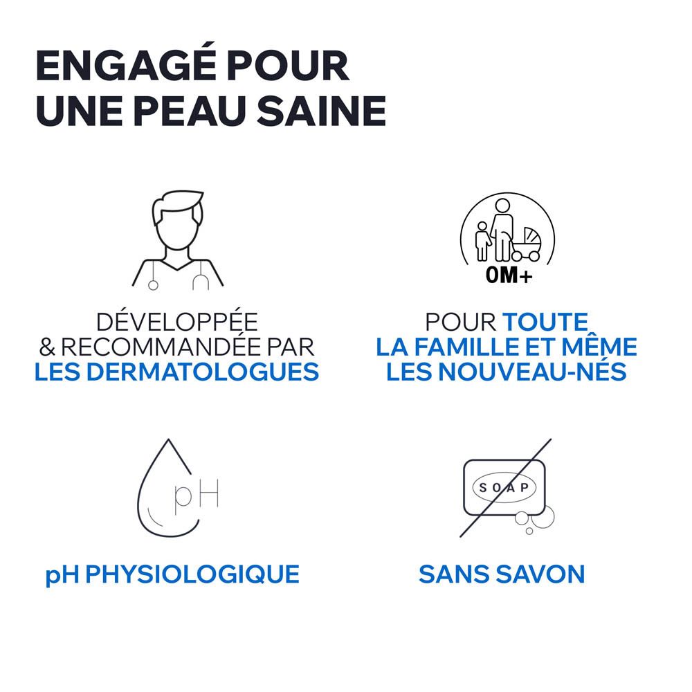 Huile lavante Uriage : "pH physiologique".