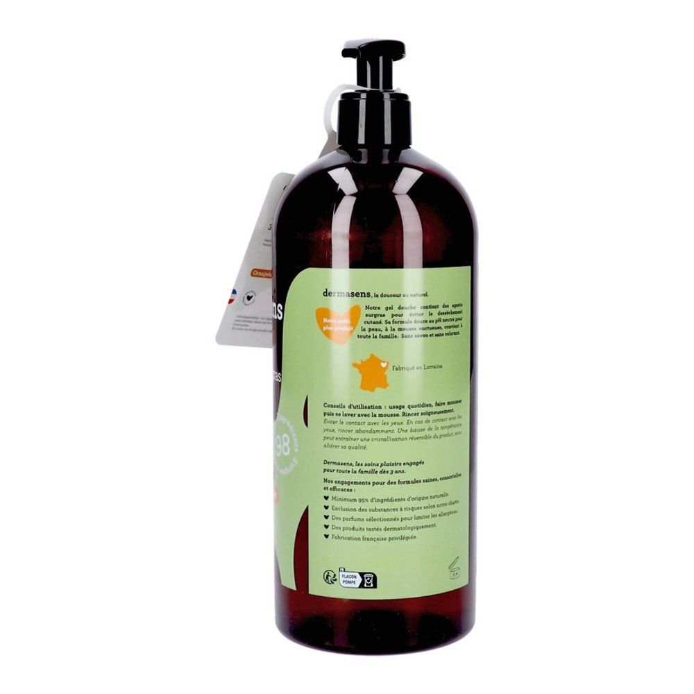 Dermasens Gel douche 3-en-1, 1L. Peaux sensibles, corps, visage, cheveux.