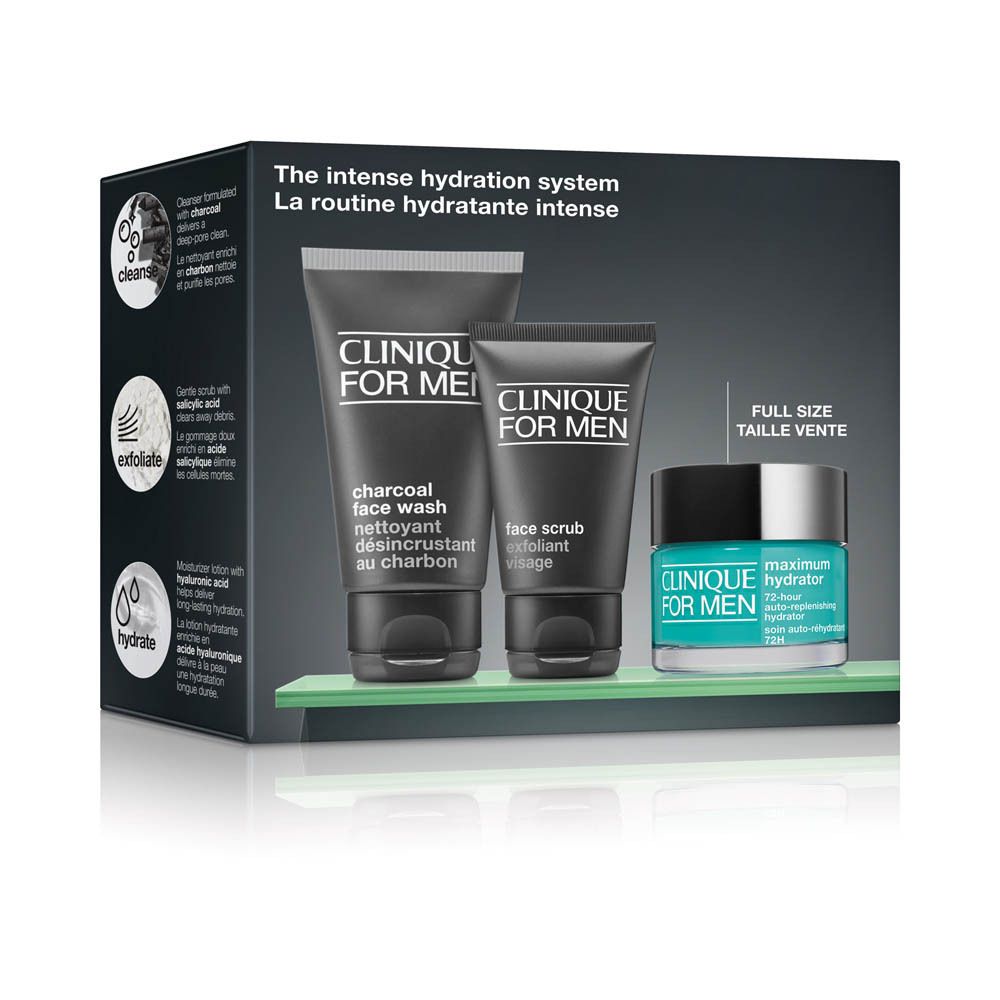 Ensemble Clinique For Men Intense Hydration System.