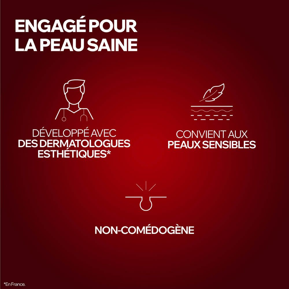 Flacon rouge avec pompe rouge et blanche, Uriage Age Lift R3 Soin Nuit.